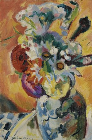Bouquet De Fleurs by Emile Othon Friesz Oil Painting