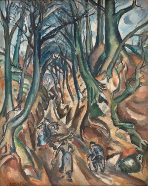 The Sunken Road in Winter by Emile Othon Friesz Oil Painting