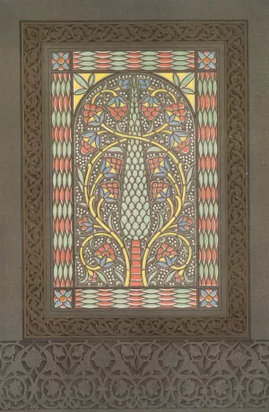 Arabesques; Gama el-Seydeh Zeynab; chemsah ou vitrail en platre ajoure by Emile Prisse D'Avennes Oil Painting