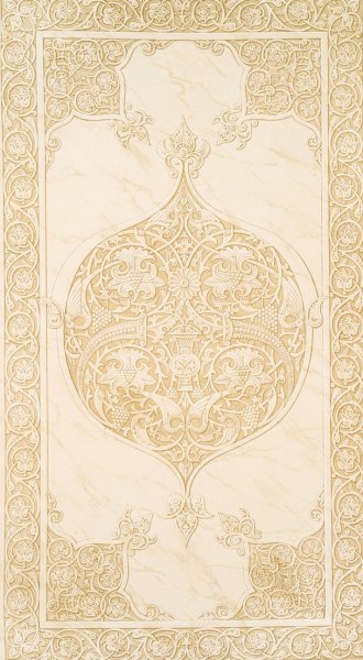Main Product Photo of Arabesques; mosquee de Qaouam el-Dyn; panneau en marbre  Painting by Emile Prisse D'Avennes