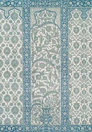 Arabesques; mosquee d'Ibrahym Agha; panneau en faience by Emile Prisse D'Avennes Oil Painting