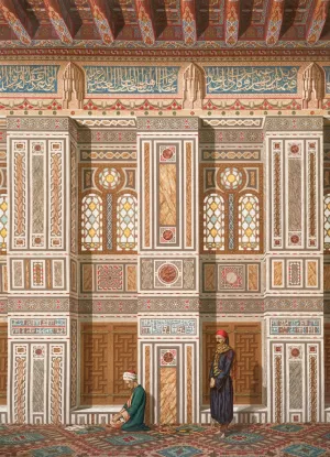 Mosquee d'El Bordeyny; interieur de la salle principale by Emile Prisse D'Avennes Oil Painting
