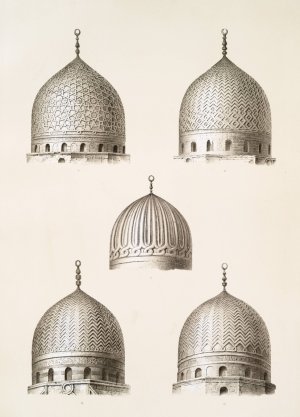Parallele de domes by Emile Prisse D'Avennes Oil Painting