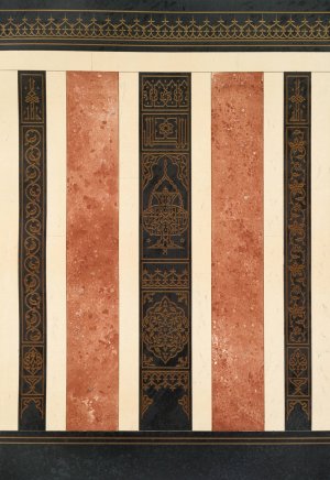 Tombeau du soultan Qansou el-Ghoury. Lambris en marbre XVIe. siecle) by Emile Prisse D'Avennes Oil Painting