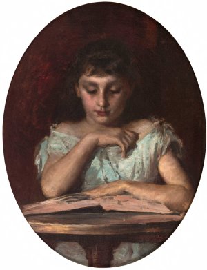 Portrait de Mademoiselle de Montfort by Emile Renard Oil Painting