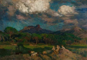 Les Dryades by Emile-Rene Menard Oil Painting