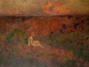 Solitude by Emile-Rene Menard Oil Painting