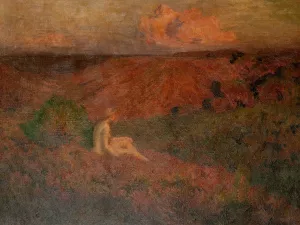 Solitude by Emile-Rene Menard Oil Painting