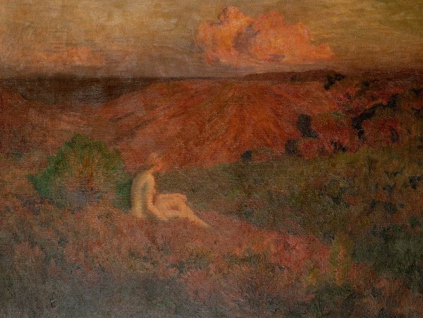 Main Product Photo of Solitude Painting by Emile-Rene Menard