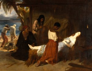 La Mort de Virginie by Emile Signol Oil Painting