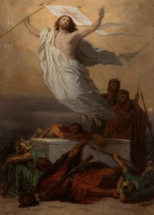 La Resurrection du Christ by Emile Signol Oil Painting