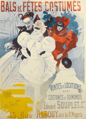 Bals Et Fetes Costumes by Emile Tabouret Oil Painting