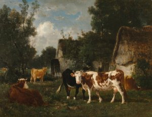 The Mill by Emile Van Marcke Oil Painting