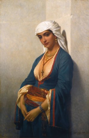La fidele by Emile Vernet-Lecomte Oil Painting