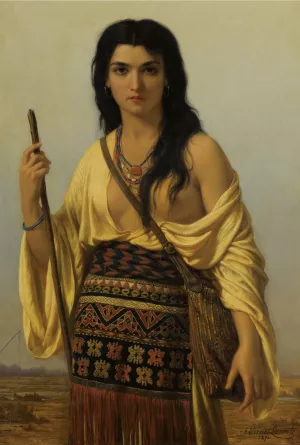 Minnehaha by Emile Vernet-Lecomte Oil Painting