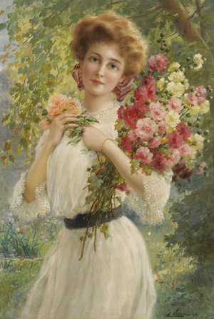 Belle d'Ete by Emile Vernon Oil Painting