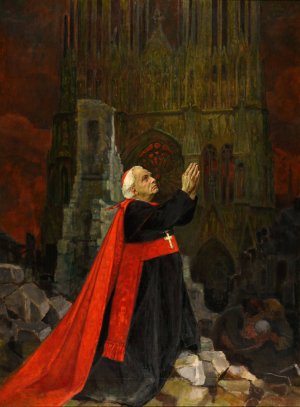 Hommage au Cardinal Lucon by Emile Wery Oil Painting