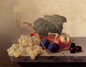 Still Life with Grapes, Peaches, Plums and Cherries
