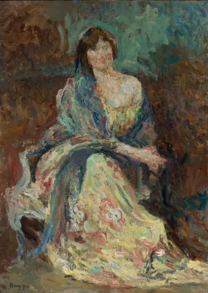 Portrait Au Deshabille by Emilio Boggio Oil Painting