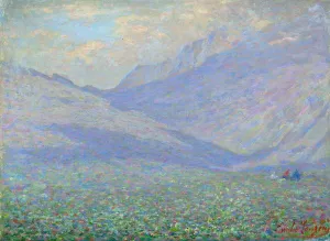 Landscape In Valtellina by Emilio Longoni Oil Painting