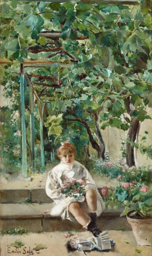 Abandoned Doll by Emilio Sala y Frances Oil Painting