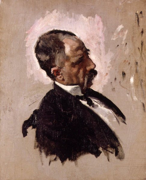 Cabeza de Hombre by Emilio Sala y Frances - Hand-Painted Oil Painting Reproduction