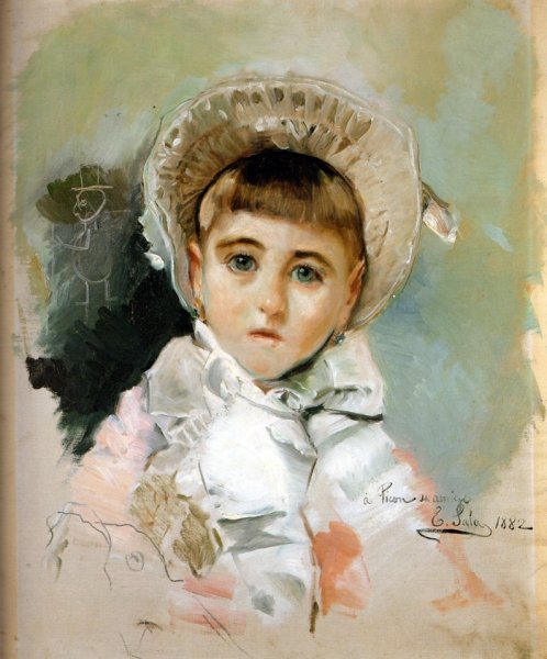 Main Product Photo of Nina Painting by Emilio Sala y Frances