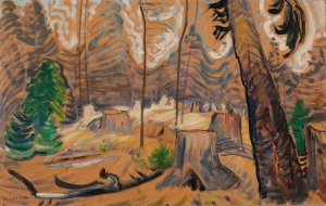 Forest Interior by Emily Carr Oil Painting