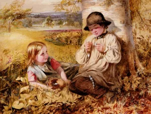 The Necklace-Maker by Emily Farmer - Oil Painting Reproduction