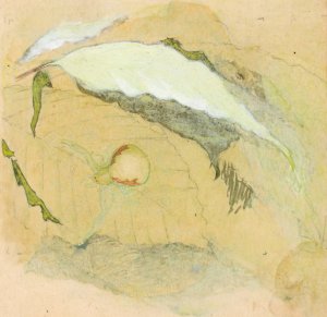 Porcelain-White Spider by Emma Beach Thayer Oil Painting