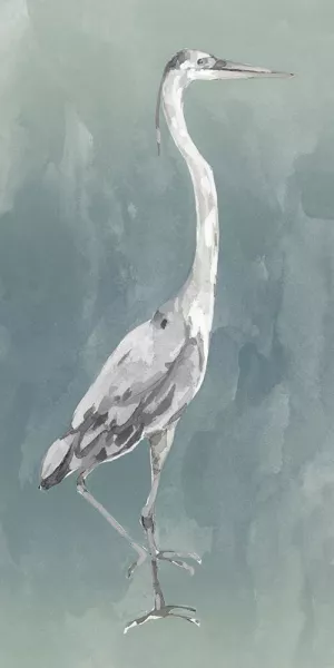 Egret on Azure II by Emma Caroline Oil Painting