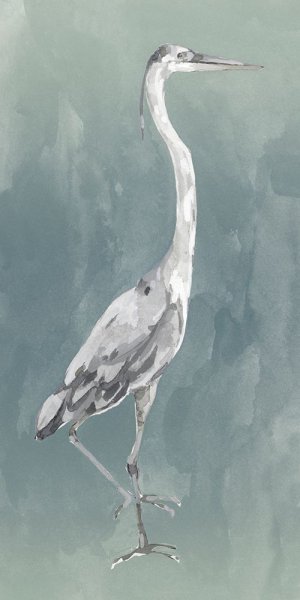 Main Product Photo of Egret on Azure II Painting by Emma Caroline