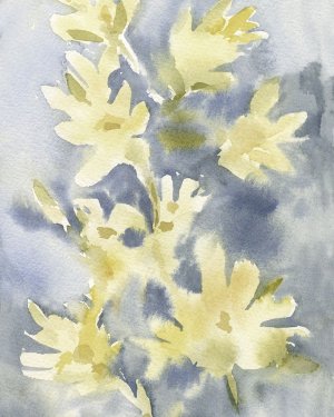 Forsythia Blooms I by Emma Caroline Oil Painting