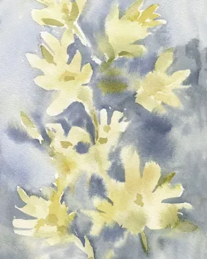 Forsythia Blooms I by Emma Caroline Oil Painting