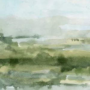 Soft Sage Landscape I by Emma Caroline Oil Painting