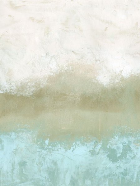 Soft Sea Green Composition II by Emma Caroline - Hand-Painted Oil Painting Reproduction