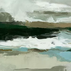 Textured Ocean Tide I by Emma Caroline Oil Painting