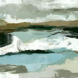 Textured Ocean Tide II by Emma Caroline Oil Painting