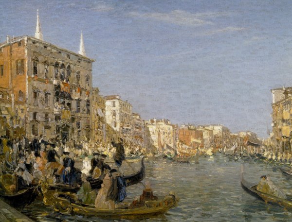 Main Product Photo of The Great Fete on the Grand Canal Venice Painting by Emma Ciardi
