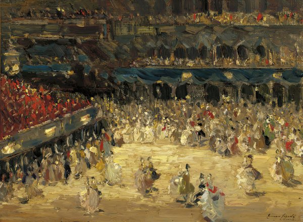 Main Product Photo of The Masked Ball, St. Mark's Square, Venice Painting by Emma Ciardi