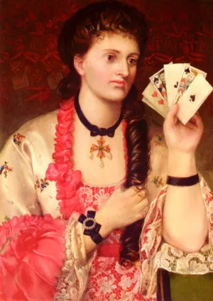 Revealing Her Hand Oil painting by Emma Sandys