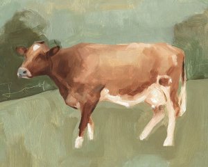 Bovine Field I by Emma Scarvey Oil Painting