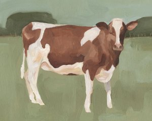 Bovine Field II by Emma Scarvey Oil Painting