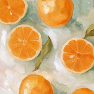 Fresh Citrus II by Emma Scarvey Oil Painting