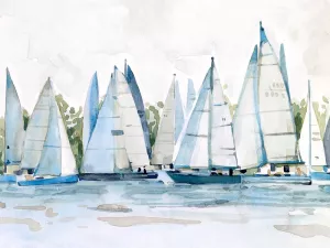 Pastel Marina II by Emma Scarvey Oil Painting