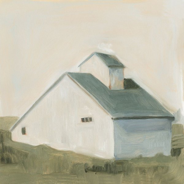 Serene Barn I by Emma Scarvey - Hand-Painted Oil Painting Reproduction
