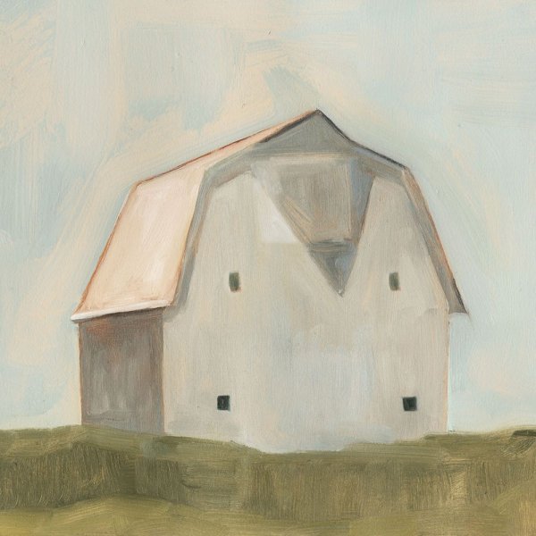 Serene Barn II by Emma Scarvey - Hand-Painted Oil Painting Reproduction
