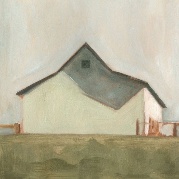 Serene Barn V by Emma Scarvey - Hand-Painted Oil Painting Reproduction