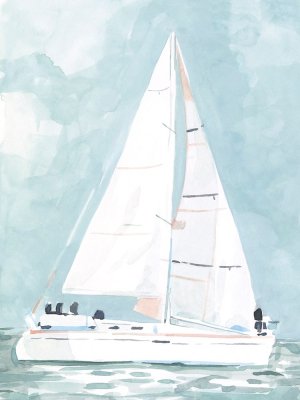 Soft Sailboat I by Emma Scarvey Oil Painting