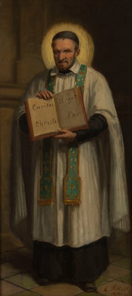 Saint Vincent de Paul by Emmanuel Auguste Masse Oil Painting